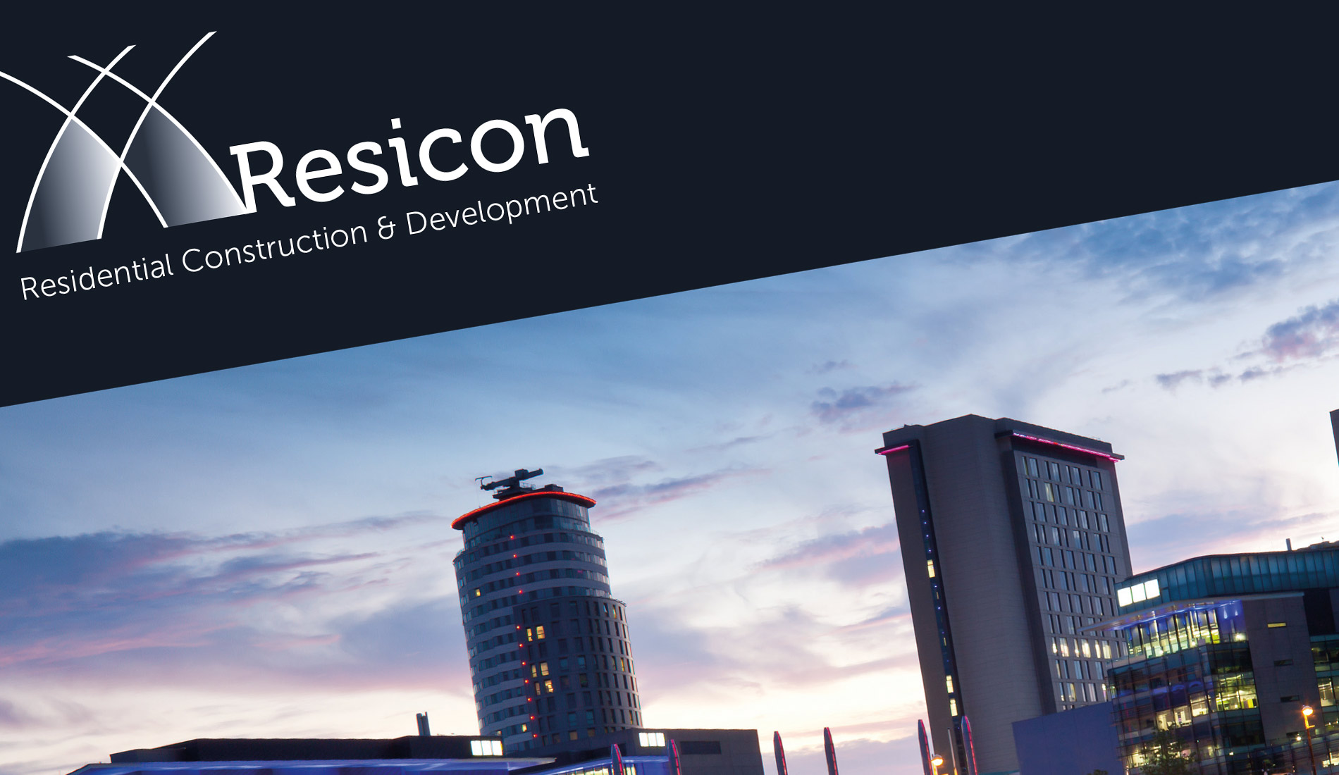 Resicon logo and brochure design